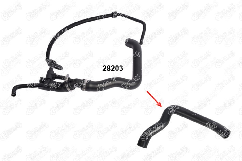 RADYATÖR GİRİŞ HORTUMU 