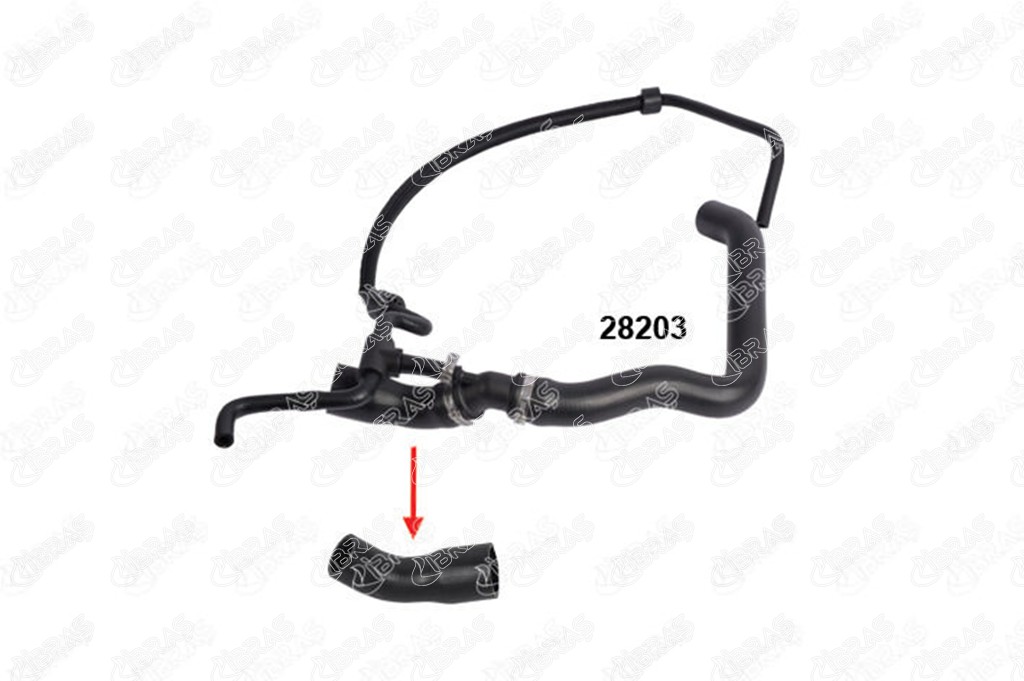 RADYATÖR GİRİŞ HORTUMU 