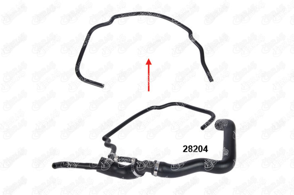 RADYATÖR GİRİŞ HORTUMU 