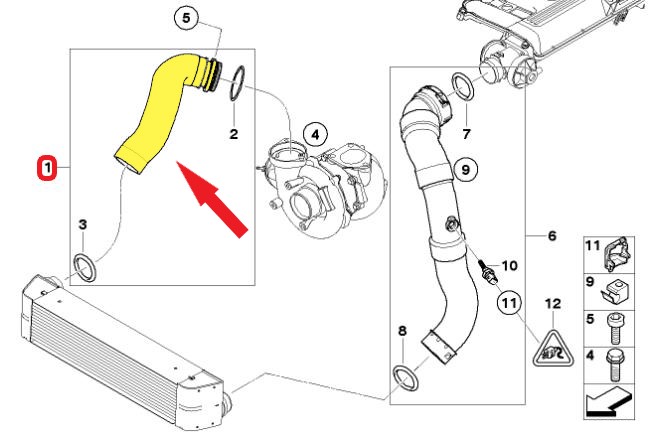 BMW 320 / 318 TURBO HORTUMU