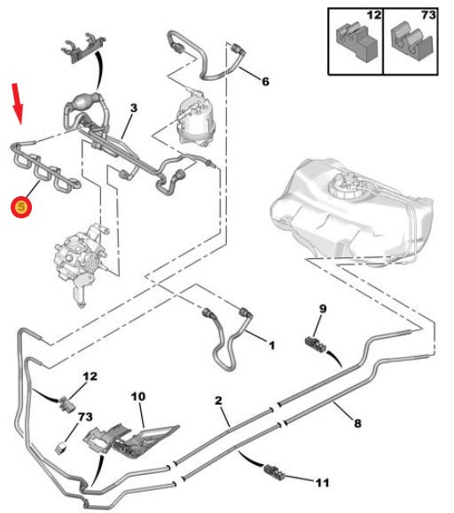  ENJEKTÖR BORUSU YAKIT HORTUMU