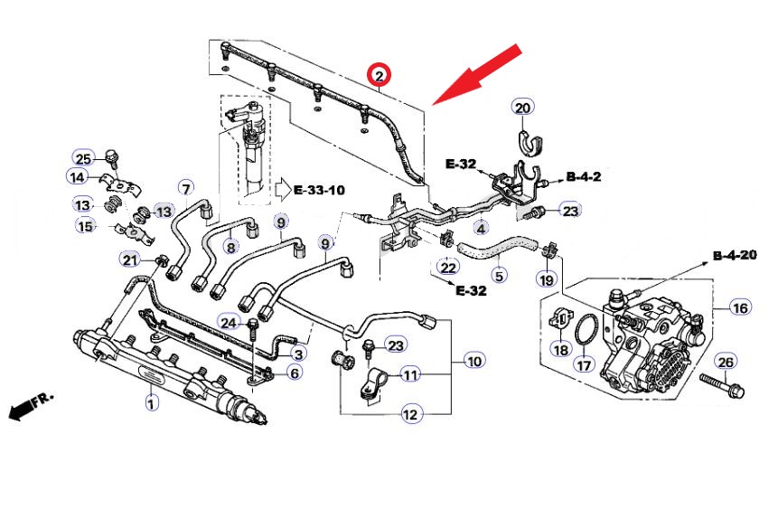 ENJEKTÖR BORUSU YAKIT HORTUMU