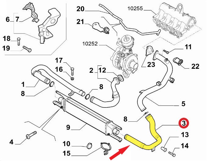 FIAT DOBLO TURBO BORUSU