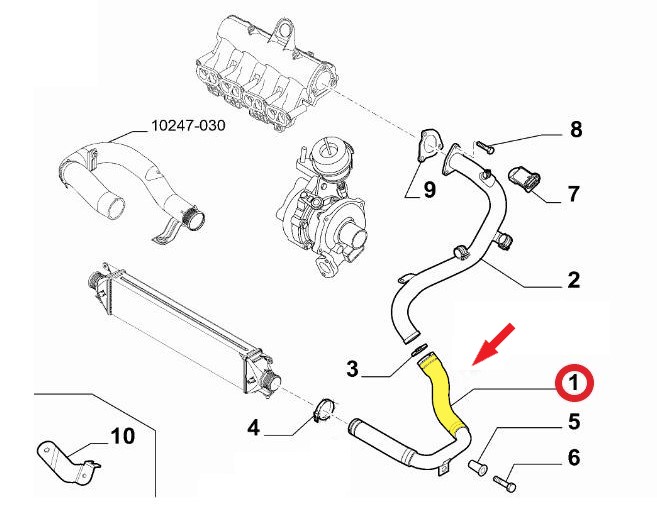 FIAT DOBLO TURBO HORTUMU
