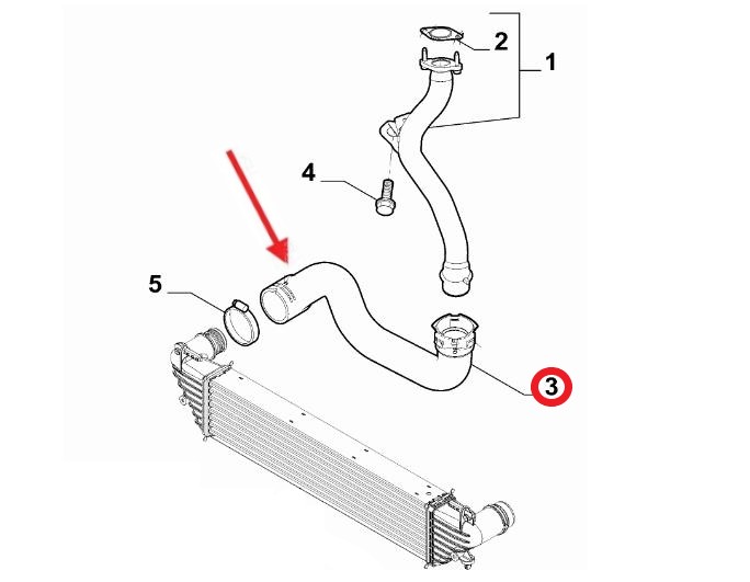 FIAT EGEA / 500L TURBO HORTUMU