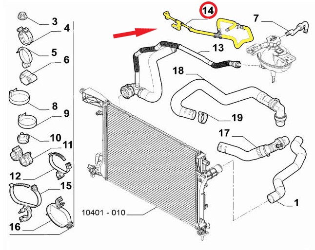 FIAT EGEA SOĞUTMA HORTUMU