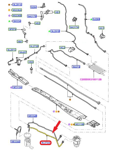  FODR MONDEO IV  YAKIT BORUSU