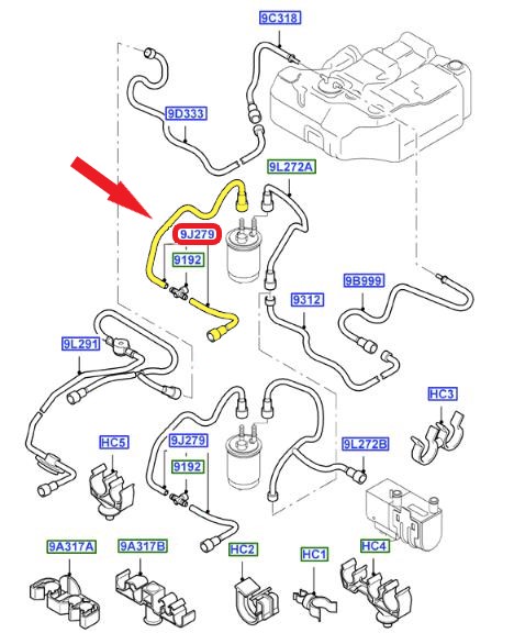 FORD FOCUS YAKIT BORUSU