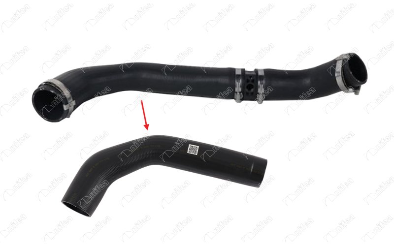 FORD TRANSIT TURBO HORTUMU PLASTİK BORU HARİÇ Not :OK İLE GÖSTERİLEN BÜYÜK HORTUM Montaj Yeri : Turbo Radyatörü Sol