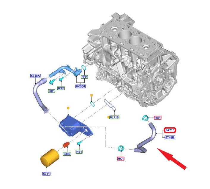 FORD TRANSIT V363 SOĞUTMA HORTUMU