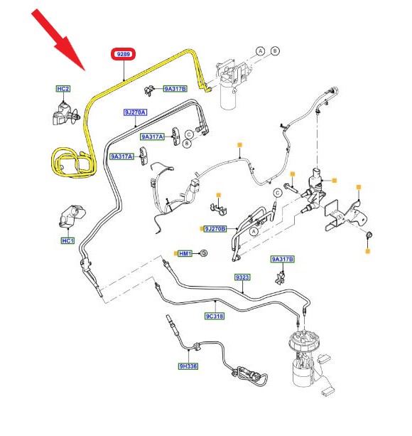 FORD TRANSIT YAKIT BORUSU