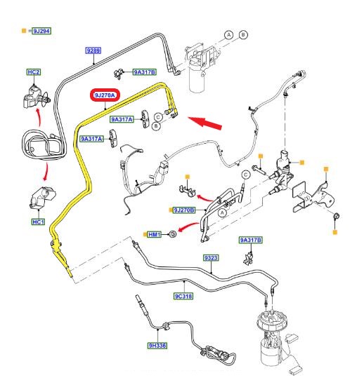 FORD TRANSIT YAKIT BORUSU