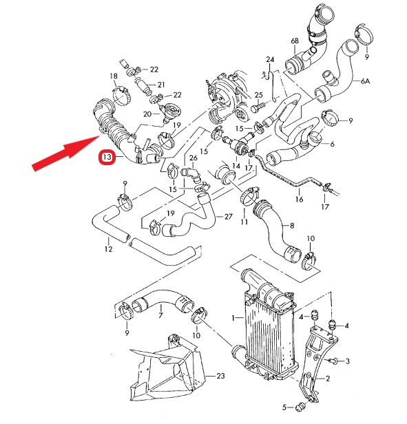 HAVA FİLTRE HORTUMU Montaj Yeri : Hava Filtre Kutusuna