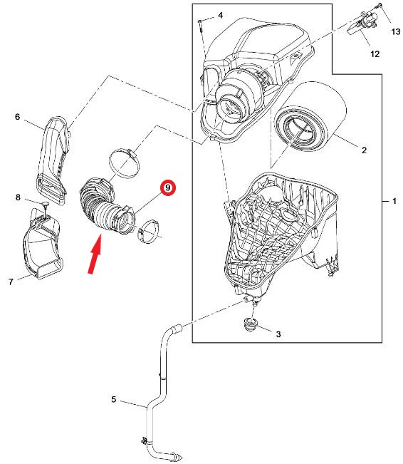 HAVA FİLTRE HORTUMU
