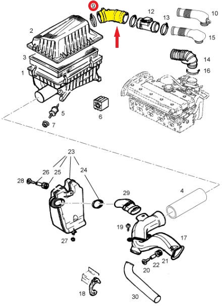 HAVA FİLTRE HORTUMU