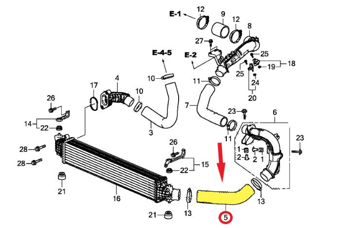 HONDA ACCORD TURBO HORTUMU