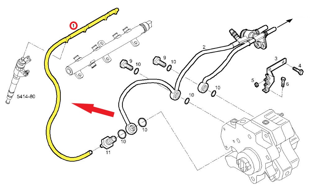 IVECO DAILY  ENJEKTÖR BORUSU YAKIT HORTUMU