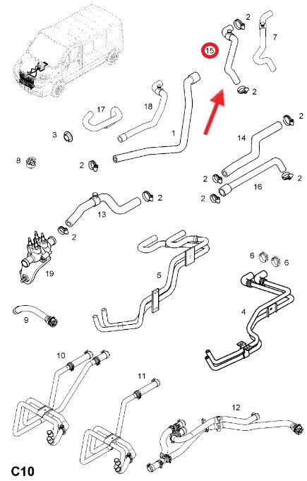 KALORİFER ÇIKIŞ HORTUMU