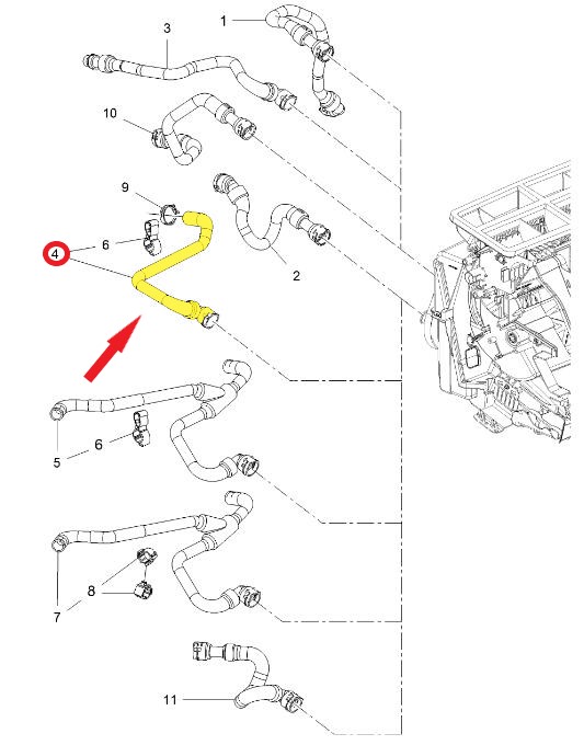 KALORİFER ÇIKIŞ HORTUMU