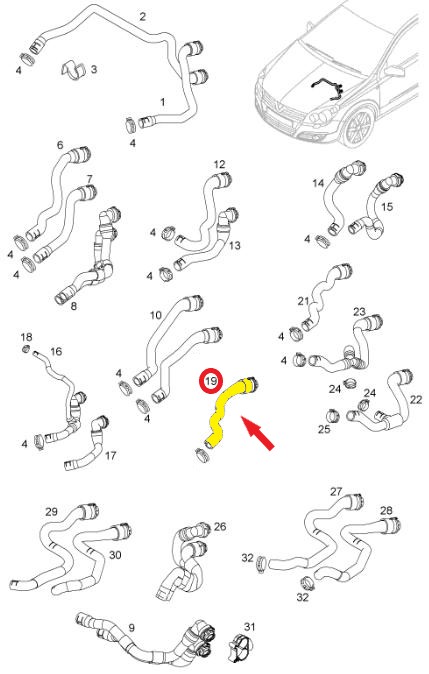 KALORİFER GİRİŞ HORTUMU