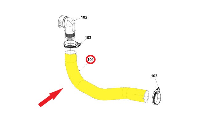 KARSAN JEST RADYATÖR ÇIKIŞ HORTUMU
