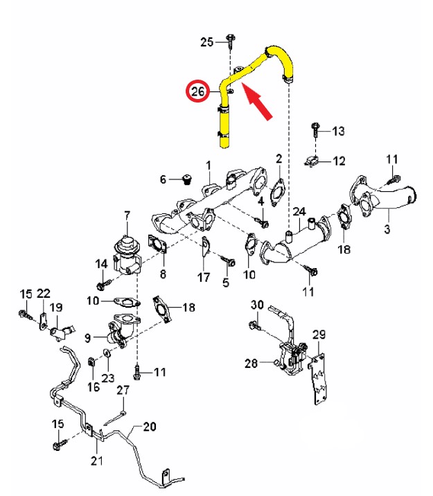 KIA BONGO / PREGIO  SOĞUTMA BORUSU