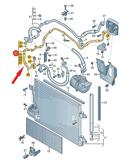 KLİMA HORTUMU (Klima Radyatöründen Kompresöre)