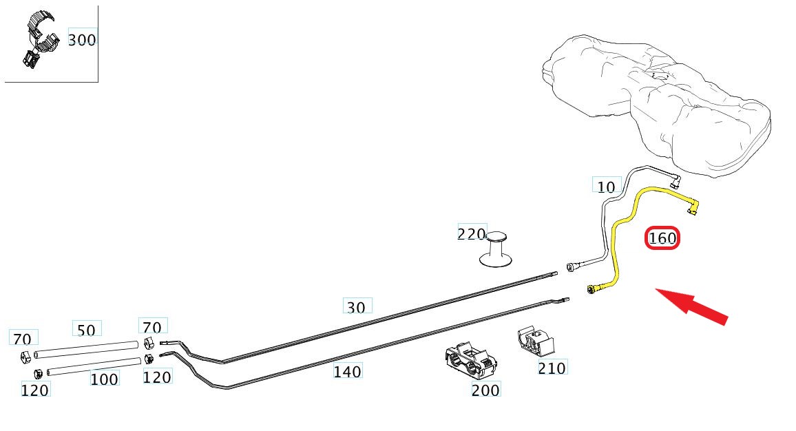 MERCEDES-BENZ E-SERISI - CLS  YAKIT BORUSU