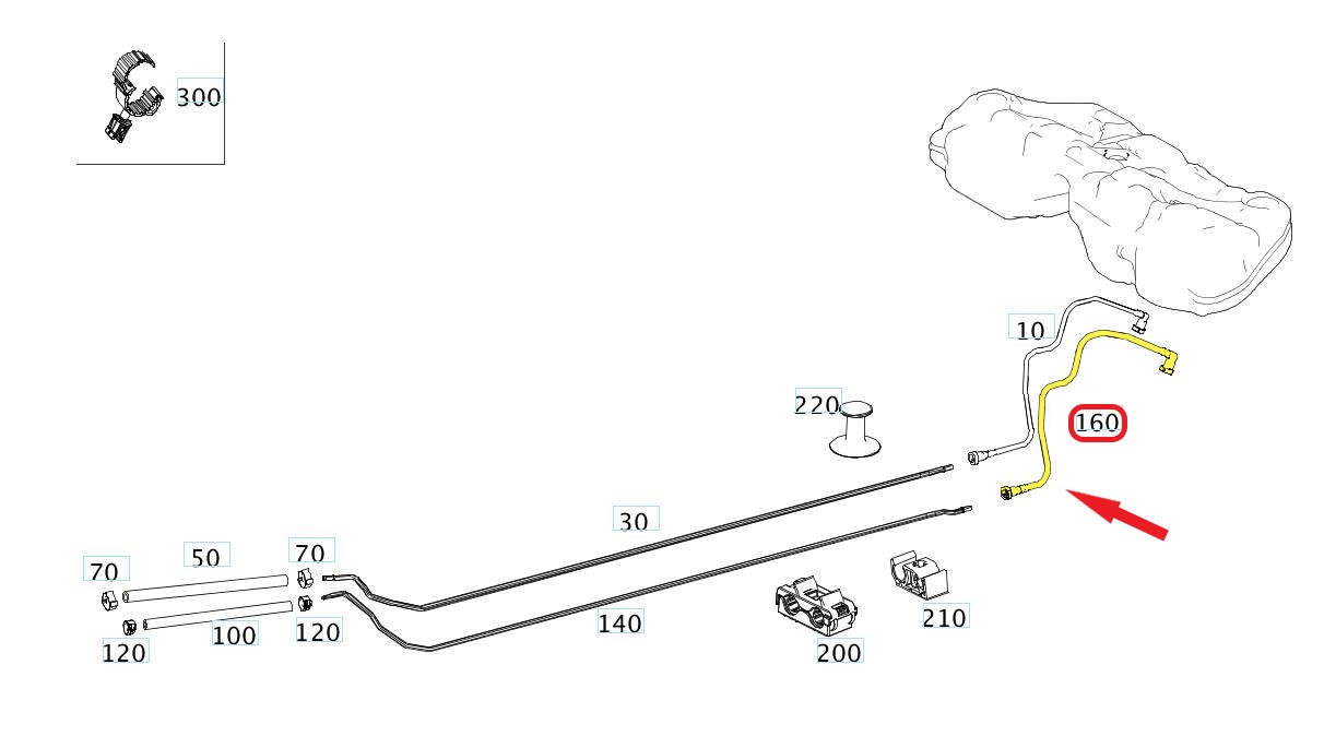 MERCEDES-BENZ E-SERISI - CLS YAKIT BORUSU 