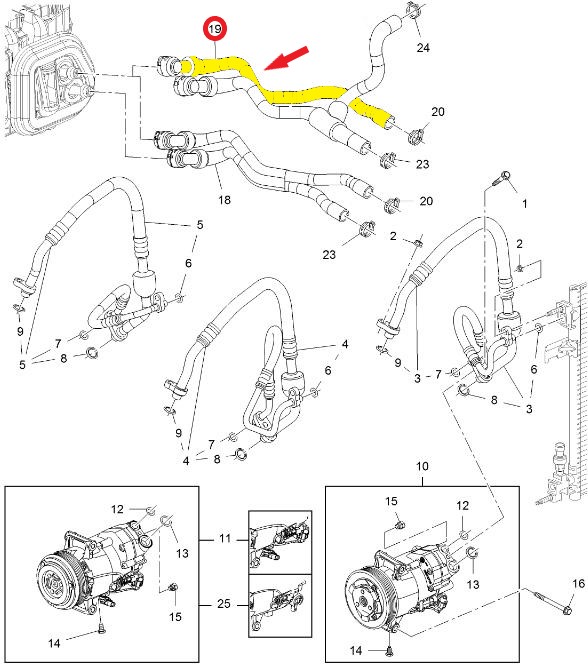 OPEL ASTRA J KALORİFER GİRİŞ HORTUMU