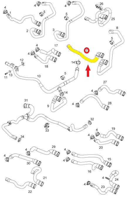 OPEL CORSA D KALORİFER GİRİŞ HORTUMU