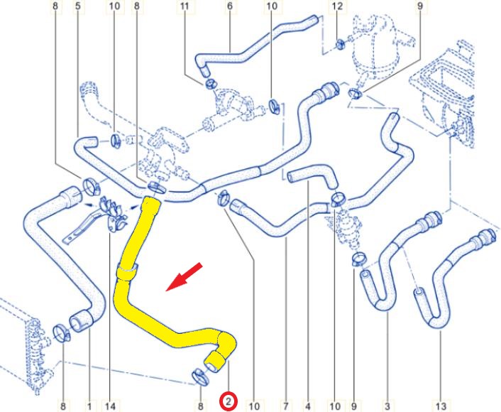RADYATÖR ÇIKIŞ HORTUMU