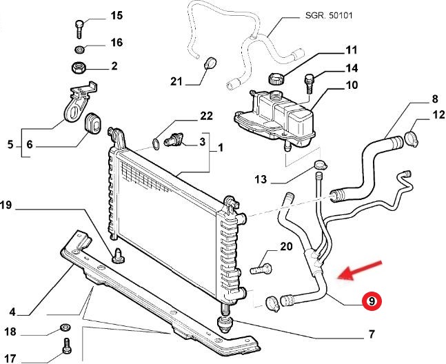 RADYATÖR ÇIKIŞ HORTUMU