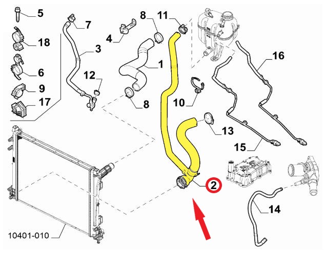 RADYATÖR ÇIKIŞ HORTUMU