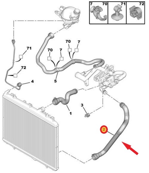 RADYATÖR ÇIKIŞ HORTUMU