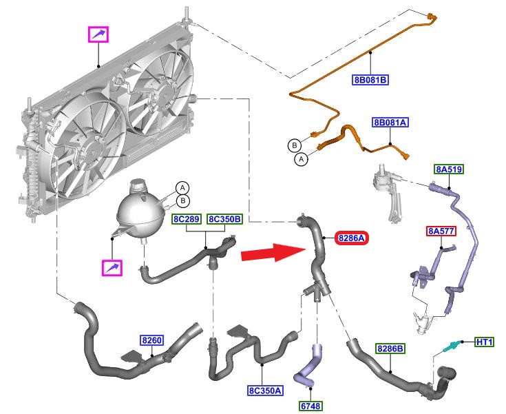RADYATÖR ÇIKIŞ HORTUMU