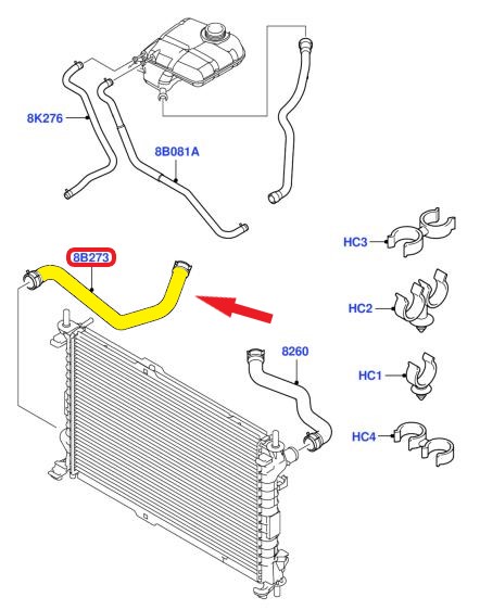 RADYATÖR ÇIKIŞ HORTUMU