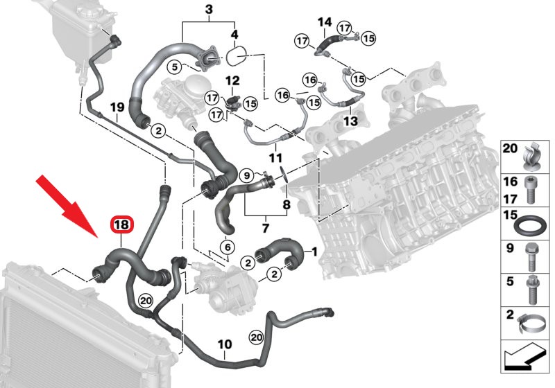 RADYATÖR ÇIKIŞ HORTUMU