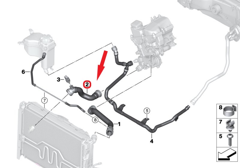 RADYATÖR ÇIKIŞ HORTUMU