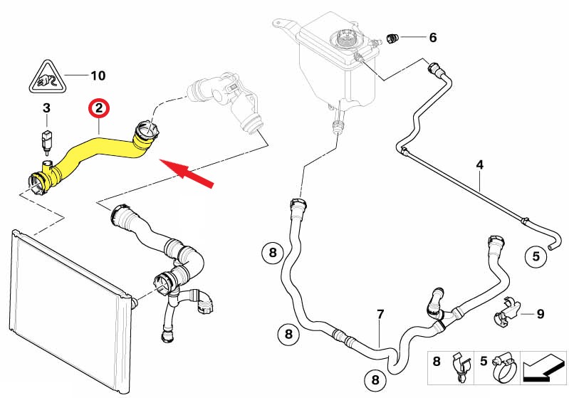 RADYATÖR ÇIKIŞ HORTUMU