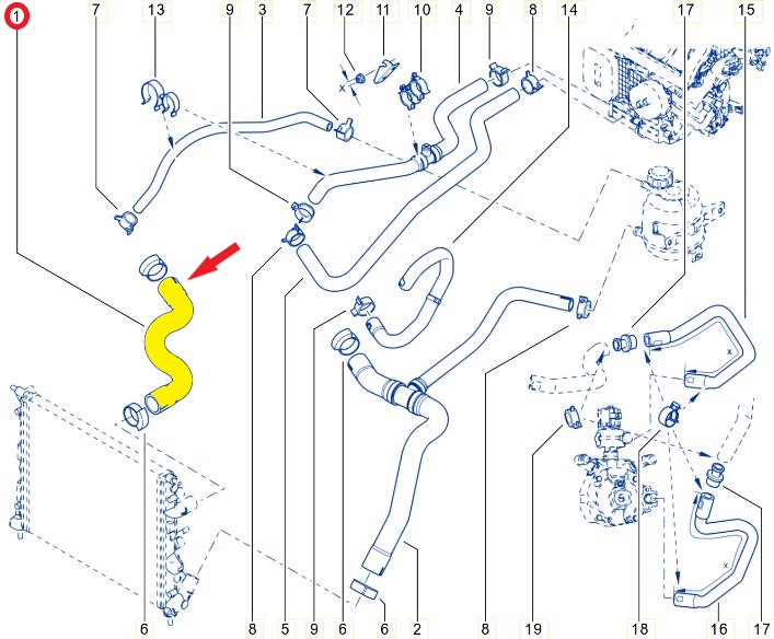 RADYATÖR GİRİŞ HORTUMU