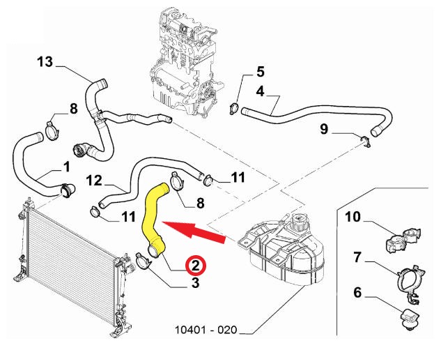 RADYATÖR GİRİŞ HORTUMU