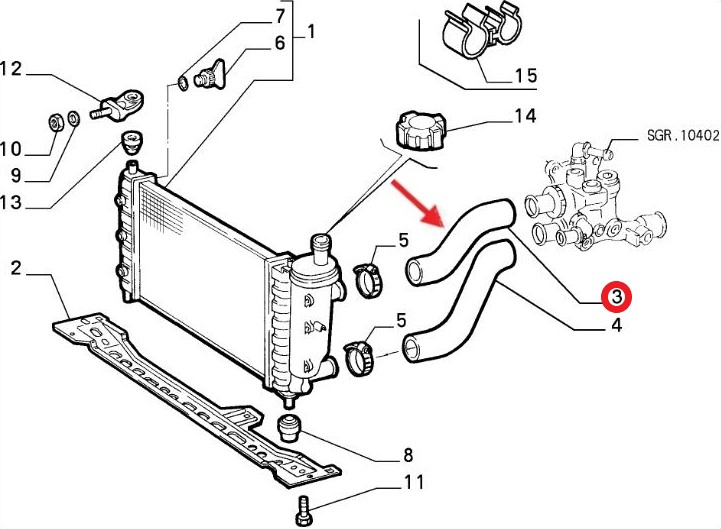 RADYATÖR GİRİŞ HORTUMU