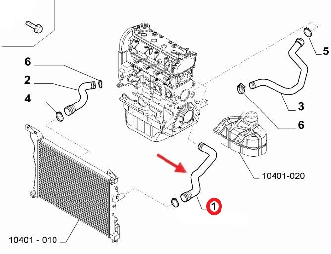 RADYATÖR GİRİŞ HORTUMU
