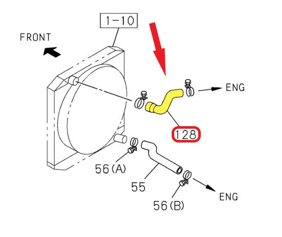 RADYATÖR GİRİŞ HORTUMU