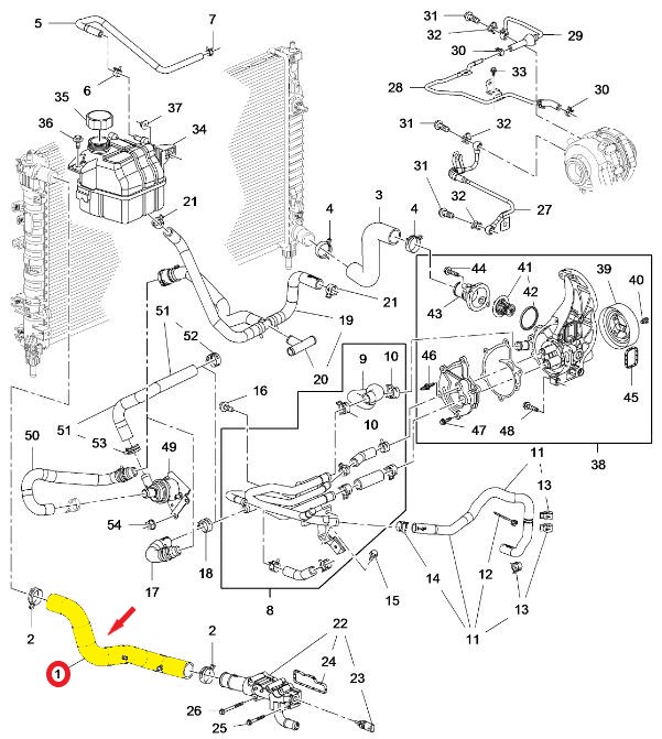 RADYATÖR GİRİŞ HORTUMU