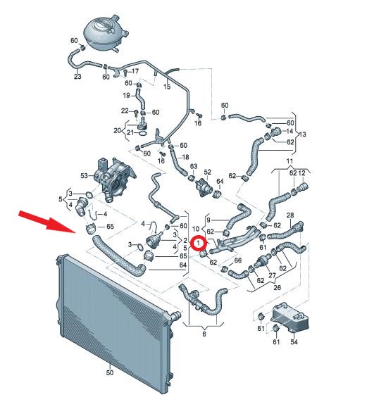 RADYATÖR GİRİŞ HORTUMU