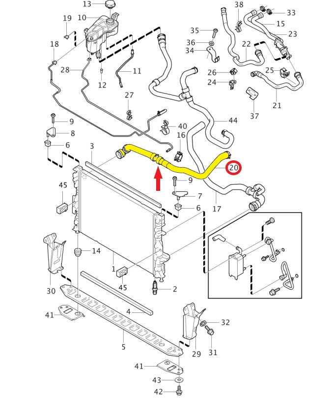 RADYATÖR GİRİŞ HORTUMU