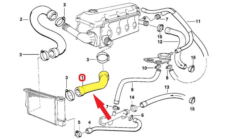 RADYATÖR GİRİŞ HORTUMU