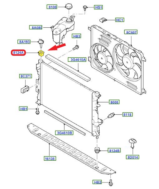 RADYATÖR TUTUCU LASTİĞİ 